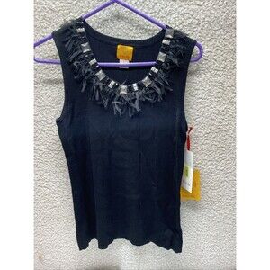 Ruby Road Embellished Knit Tank XL NWT